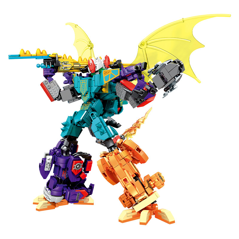 正版森宝圣兽图腾机甲战士变形积木 - 淘乐搜