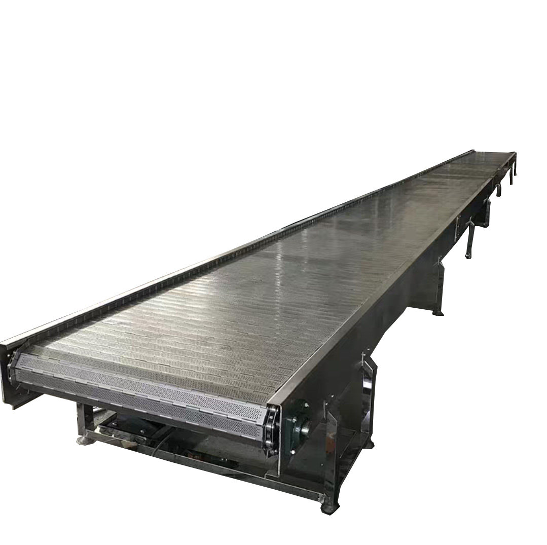 链板不锈钢输送机传送带流水线提升机输送带链条传动输送传动带