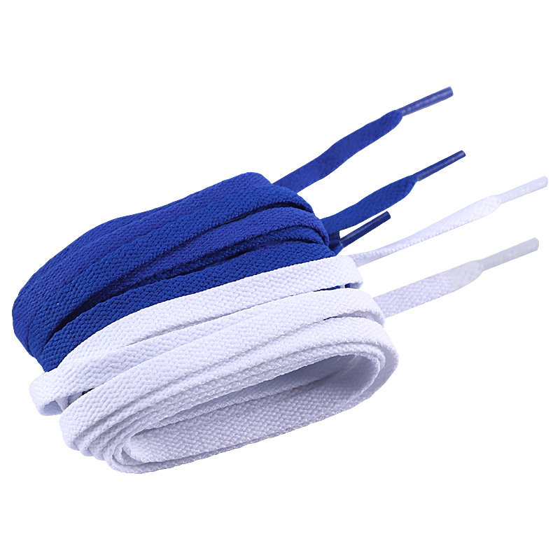 蓝色鞋带女款ins扁平圆绳白色扎染空军一号af1鞋带