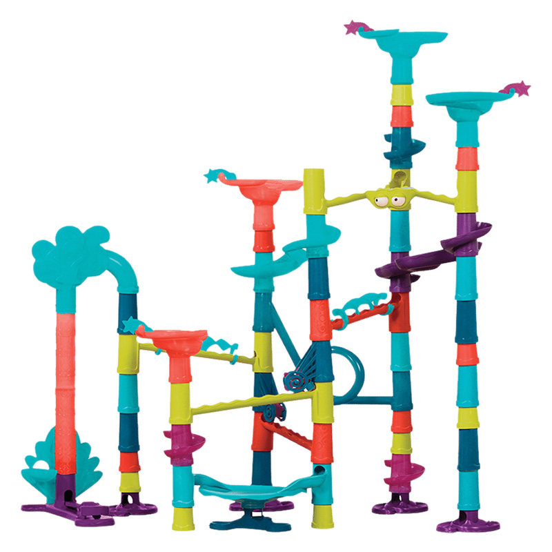 比乐b.toys滚珠迷宫轨道积木创意构建益智拼装管道积木