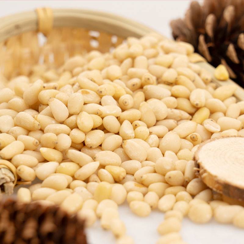 松子松仁东北野生新货新鲜g500熟仁马尾散装松子