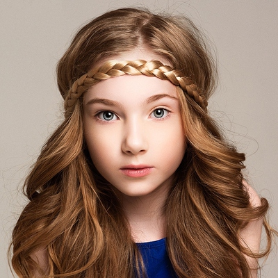 假发麻花辫子发箍宽边带齿防滑头箍时尚简约压发头箍女发带发饰品