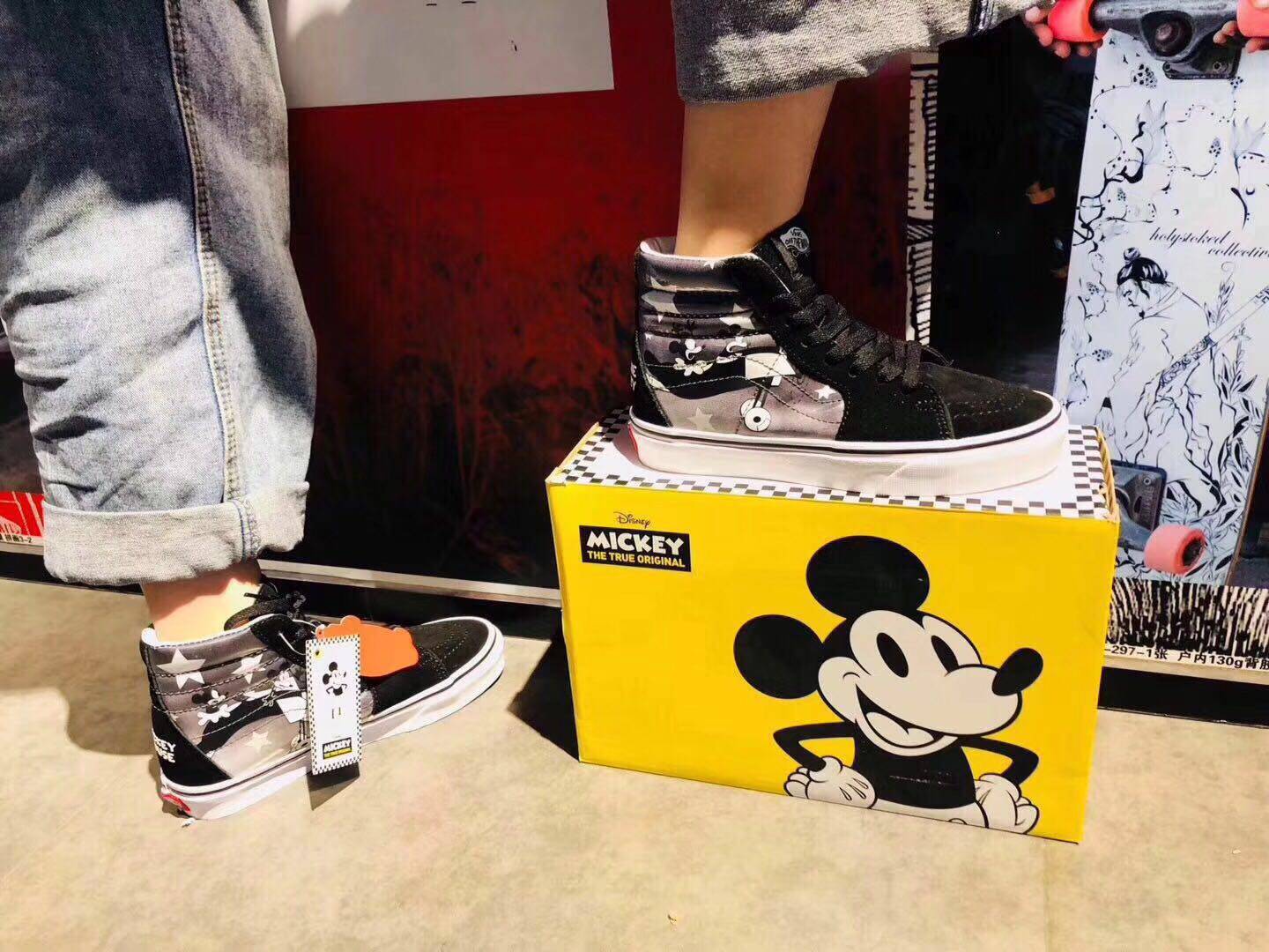 清仓vans迪士尼联名disney米奇米老鼠限量款男女鞋帆布鞋