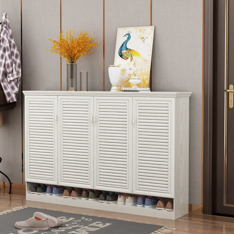 铝合金鞋柜百叶叶门透气家用门口户外阳台防晒鞋柜