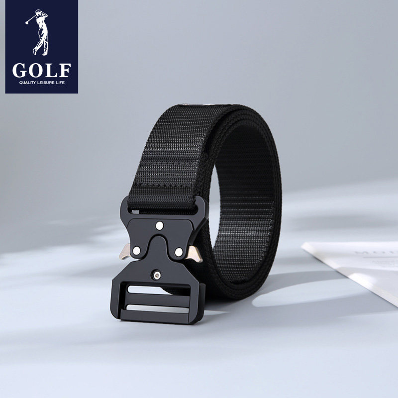 golf皮带机能简易插扣ins潮流牛津布帆布青少年腰带