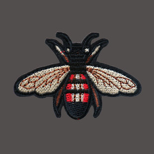 蜜蜂绣花贴衣服装 饰布贴补丁贴小号 包邮 小蜜蜂刺绣布贴服装 饰装