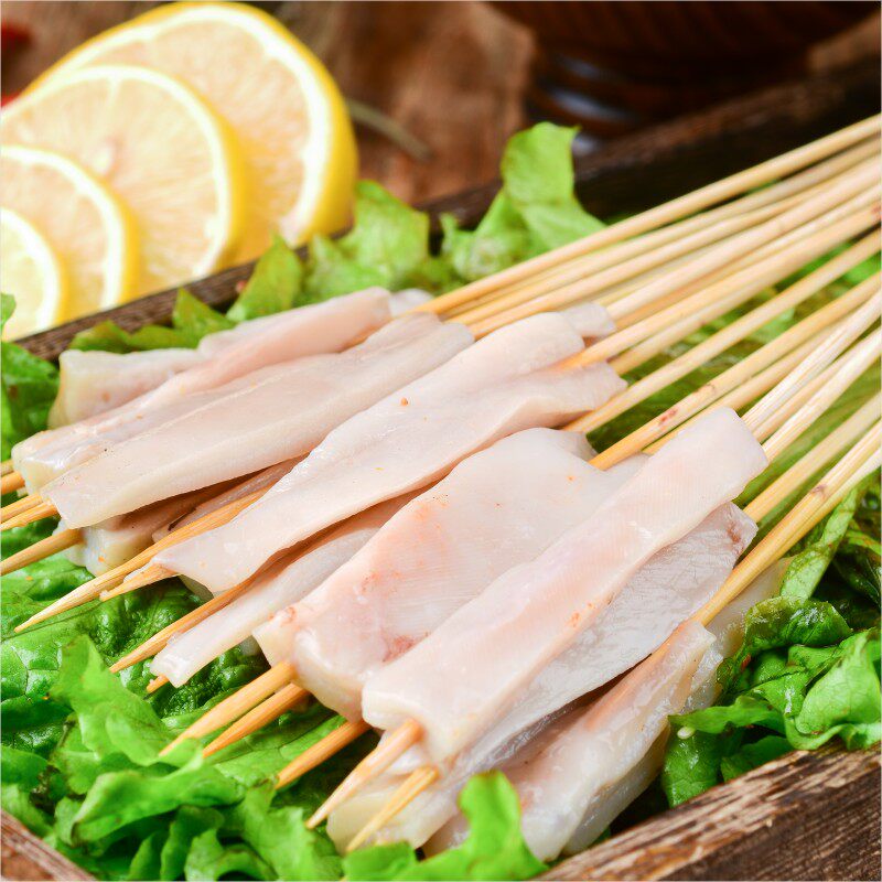 小串铁板鱿鱼深海新鲜冷冻脆口油炸串香烧烤冷冻鱿鱼