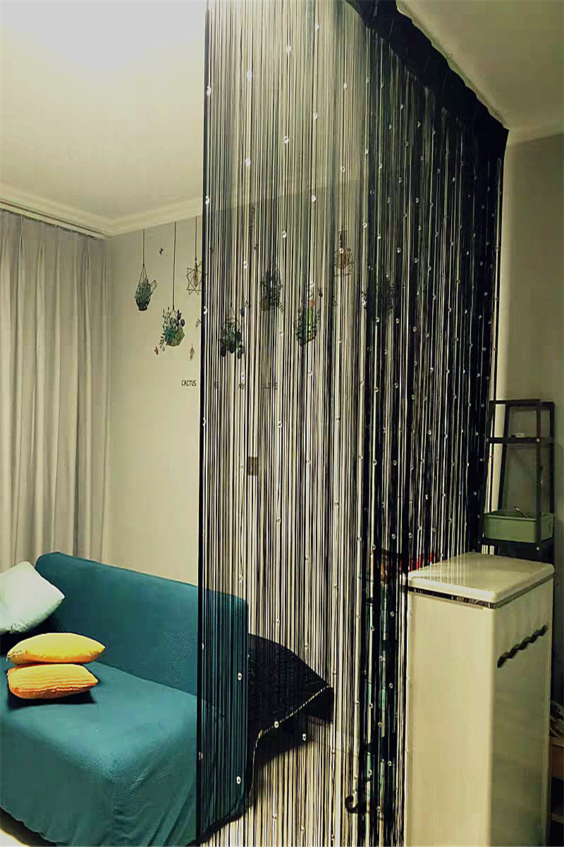 挂帘隔断隔断门门帘线帘水晶珠子珠帘房间装饰线帘