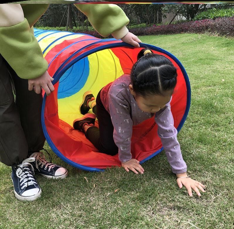 隧道儿童钻爬筒阳光钻洞智能康复医院宝宝感统隧道