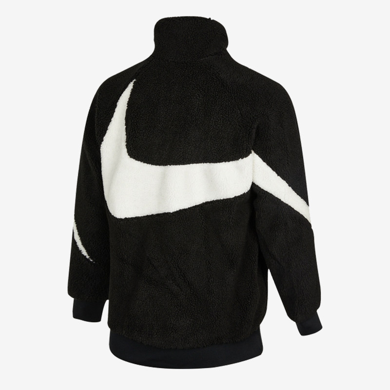 nike耐克外套swoosh冬季新款男子羊羔两面立领运动茄克