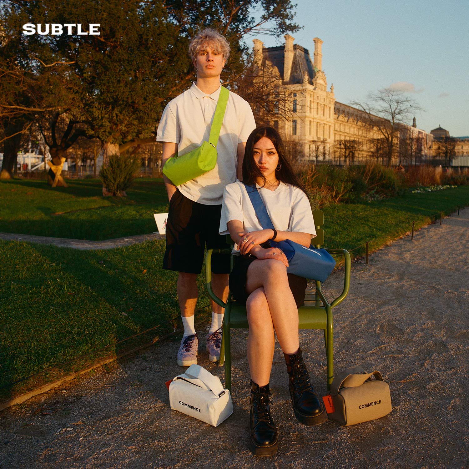 SUBTLE OLLIE斜挎包女夏吐司包运动健身小众原创单肩圆筒枕头包男