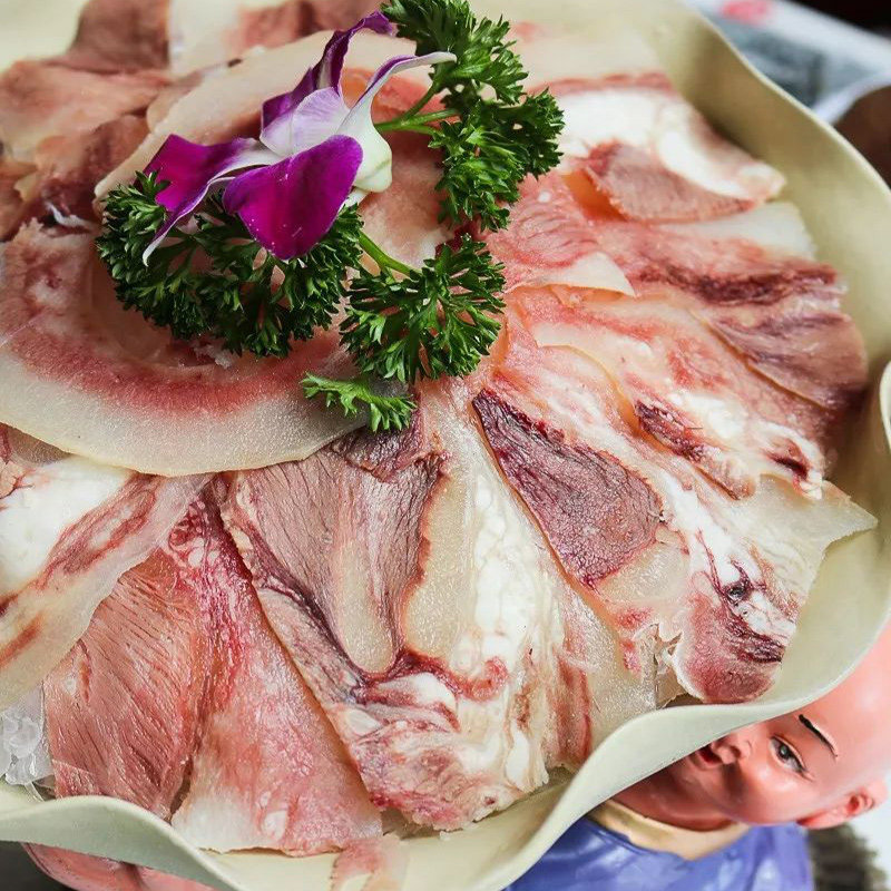 火锅食材新鲜带皮牛头熟食牛脸肉熟牛杂皮黄其它