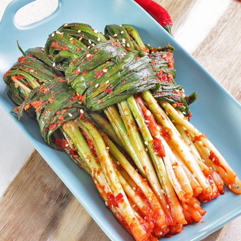 香葱泡菜韩式韩食府食府风味朝鲜族小香酱菜下饭酱菜