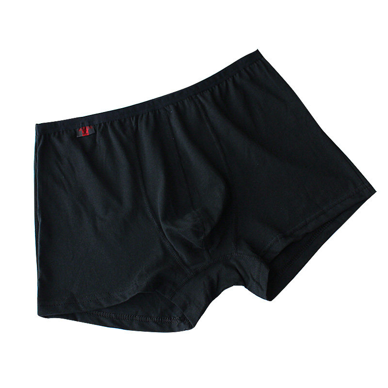 健将男士内裤平角单层裆部100纯棉中腰透气全棉平角裤