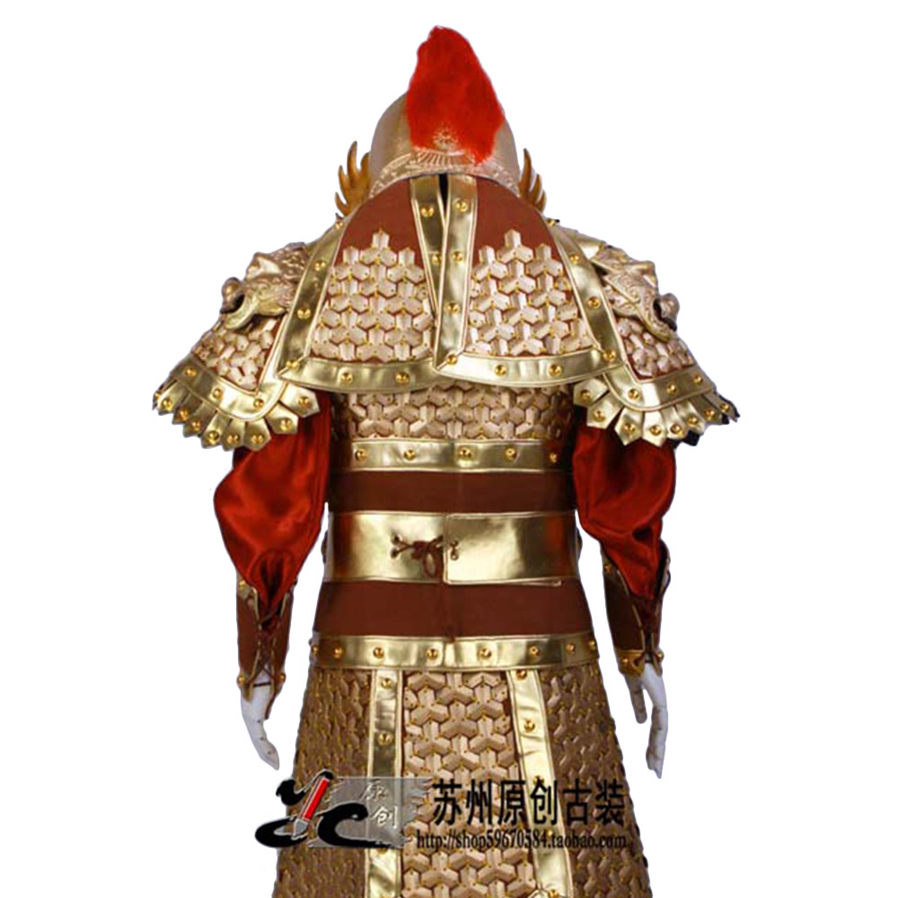 古代岳飞飞将军盔甲战袍士兵服装铠甲影视演出民族服装