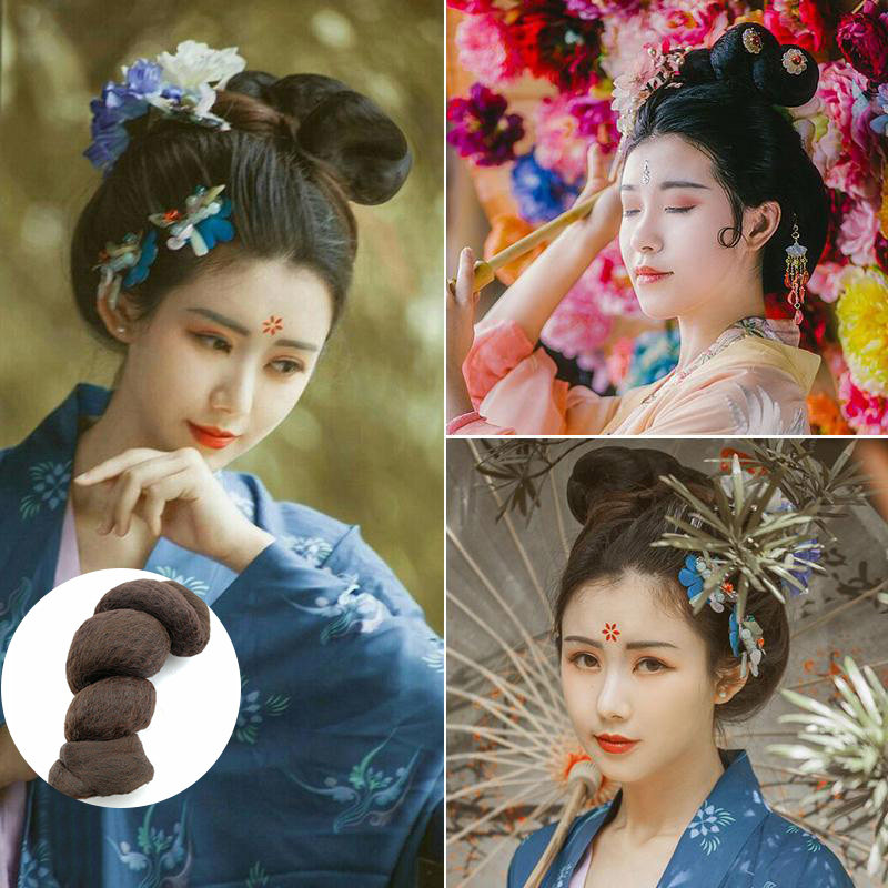 【双12抢先加购】古装灵蛇发髻曲单螺髻古风汉服大唐造型假发发包