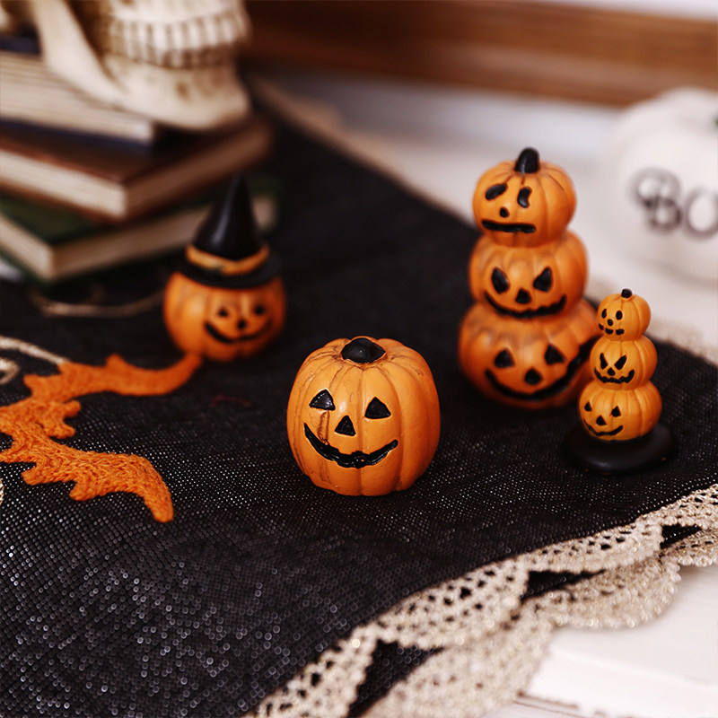 南瓜万圣节摆件小道具儿童幼儿园diy装饰自制手工南瓜灯