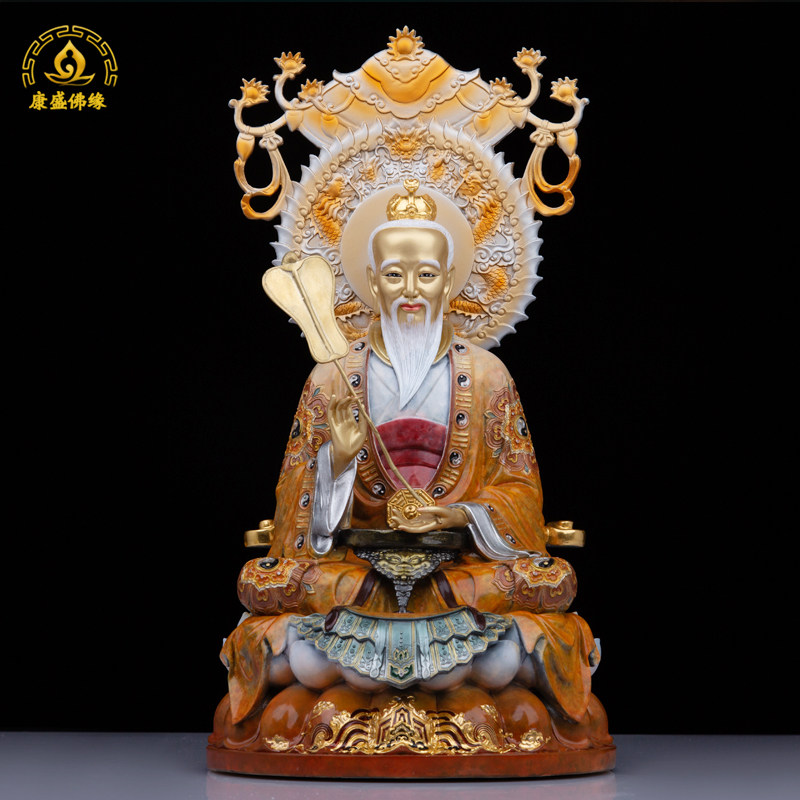 三清铜像太上老君神像纯铜佛像道教供奉元始摆件