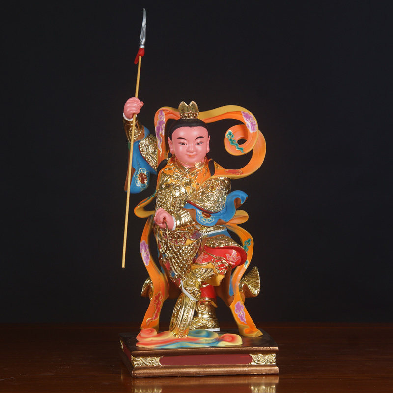 元帅12寸道教敦煌树脂康元帅五营杨戬赵中坛雷振摆件