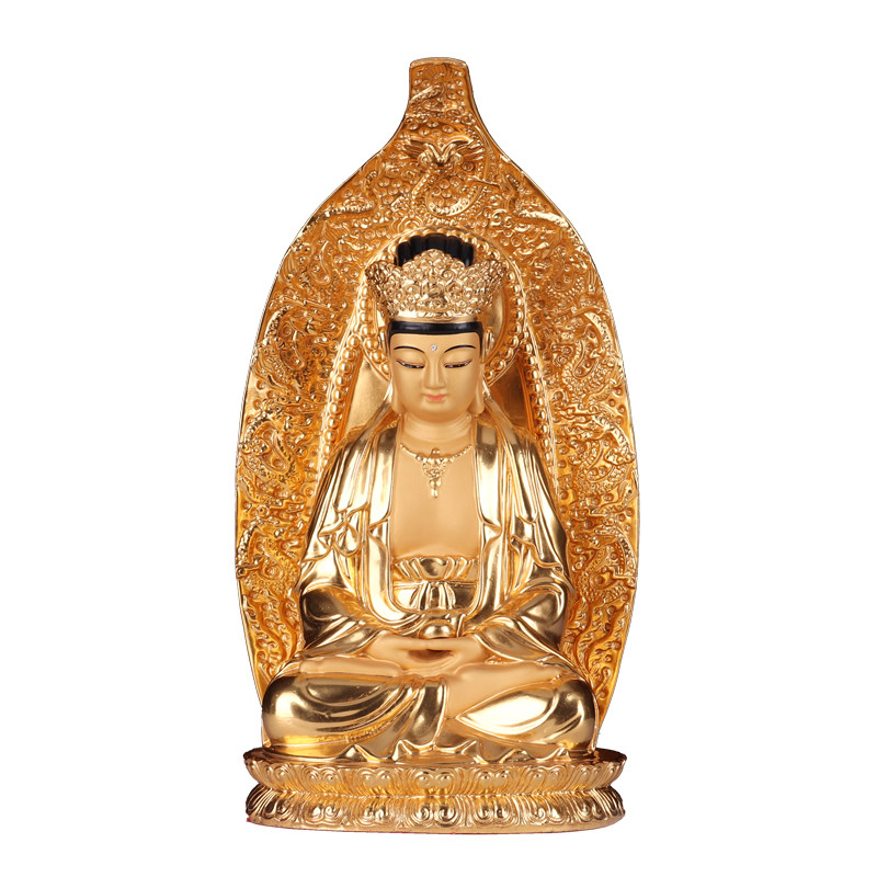 毗卢观音普陀山佛像遮那南海普济寺圆满菩萨纯铜摆件