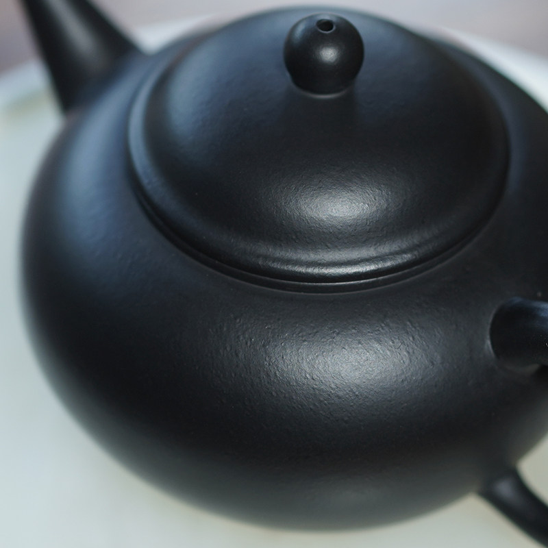 宜兴料薄功夫茶功夫水平胎孟灰黑宜兴紫砂朱泥焐紫泥茶壶