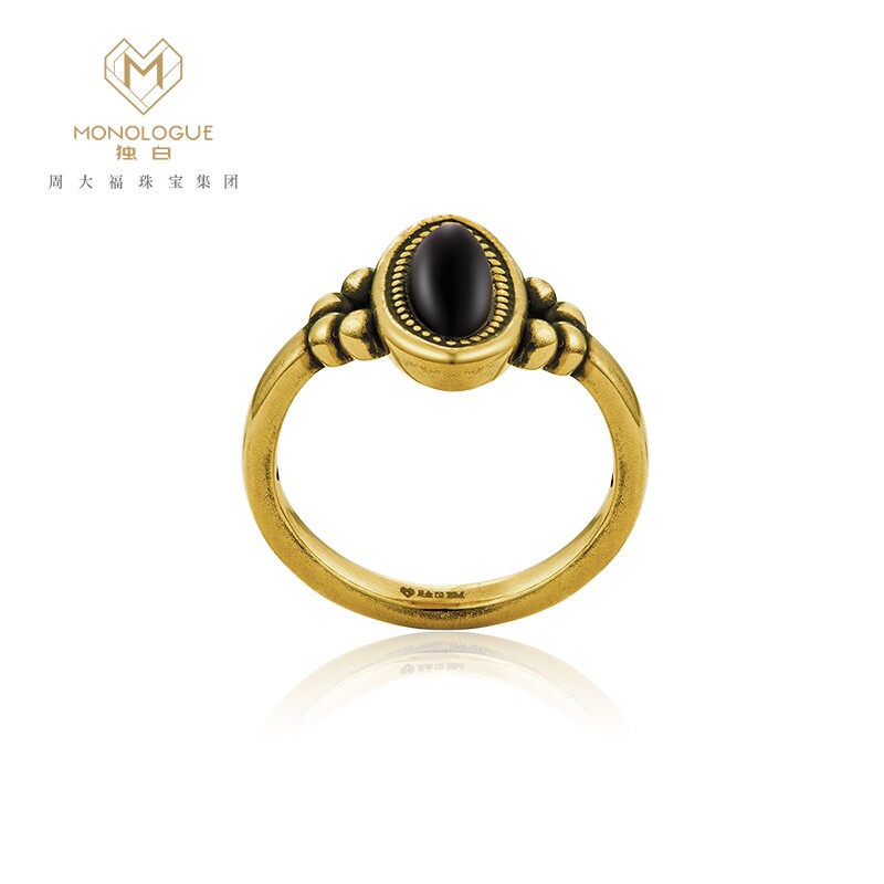 monologue独白大英博物馆vintage复古黄金玉戒指mr692定价黄金戒指