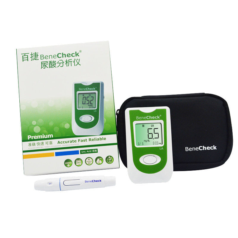 百捷尿酸测试仪家用痛风检测仪医用进口分析仪测尿酸试纸的仪器