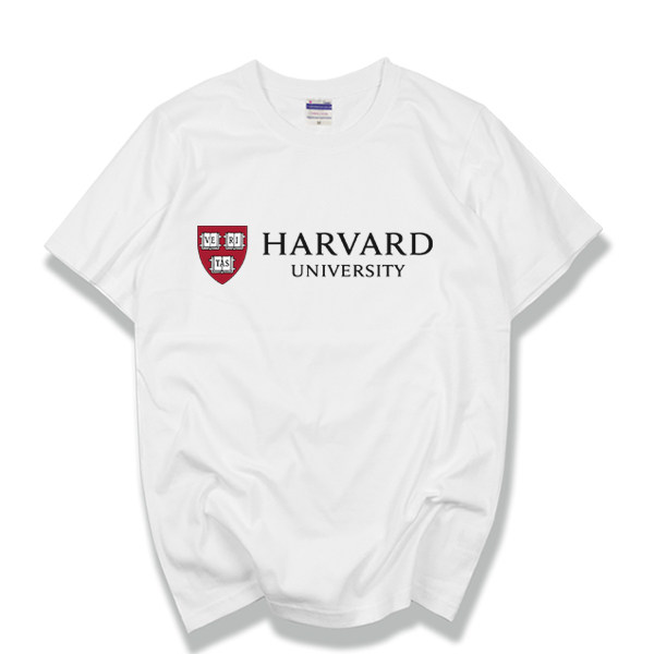 harvarduniversity哈佛大学短袖校服夏季圆领纯棉情侣文化衫t恤