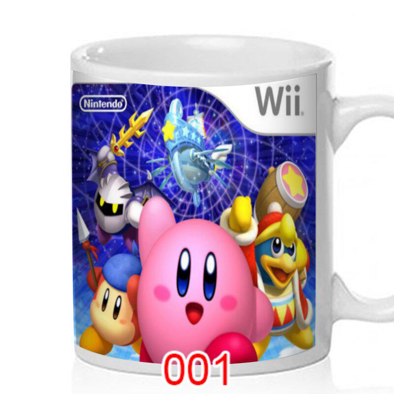 星之卡比马克杯带创意陶瓷水杯定制早餐餐杯文化创意杯子