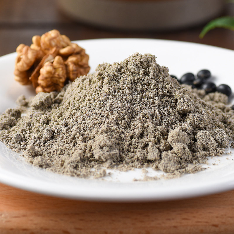 黑芝麻核桃黑豆粉 黑芝麻糊纯现磨熟五谷杂粮营养即食早餐代餐粥