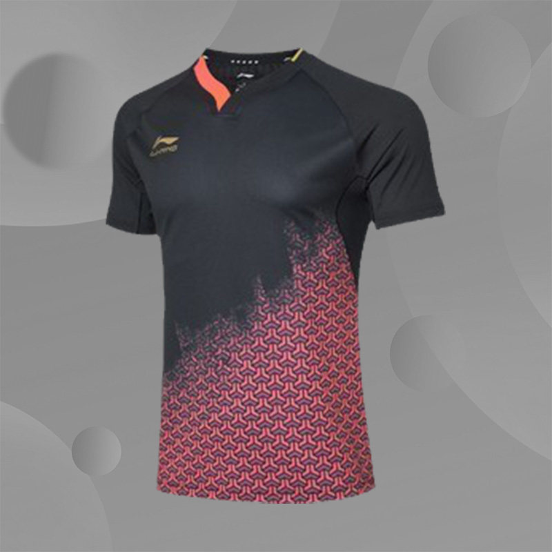 乒乓球李宁套装男女运动服短袖衣服比赛服世乒赛aayp081乒乓球服