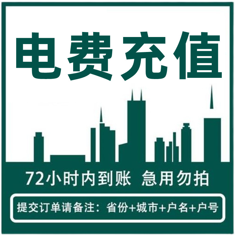 电费代缴100缴费交快慢充电费充电费预交预存电力交电费充值