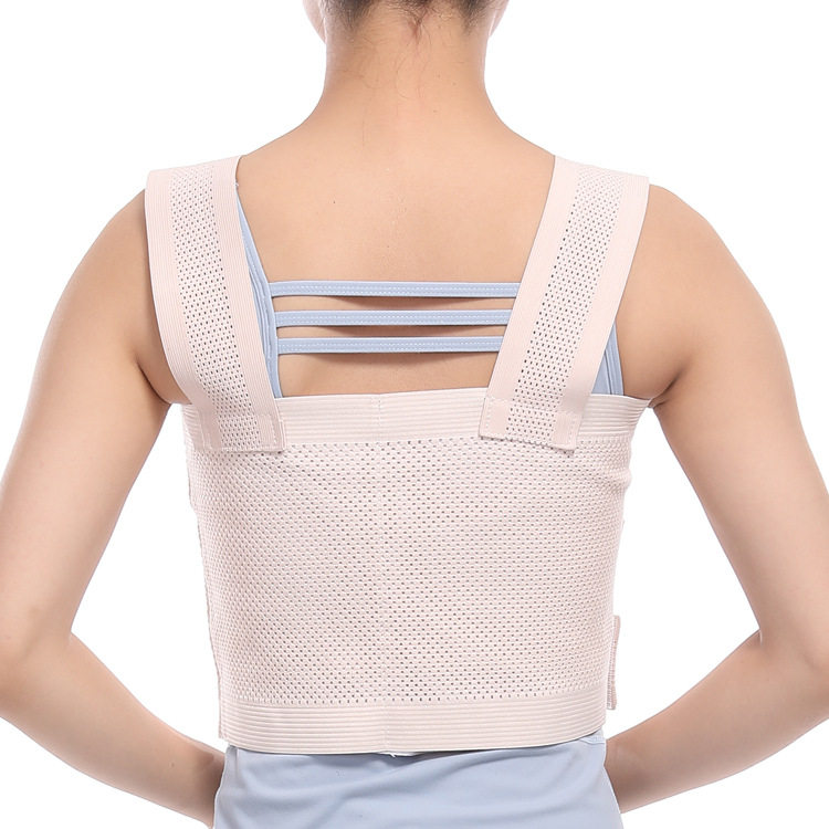 医用胸部加压固定带胸肋骨带护胸乳腺绷带胸带术后束缚带