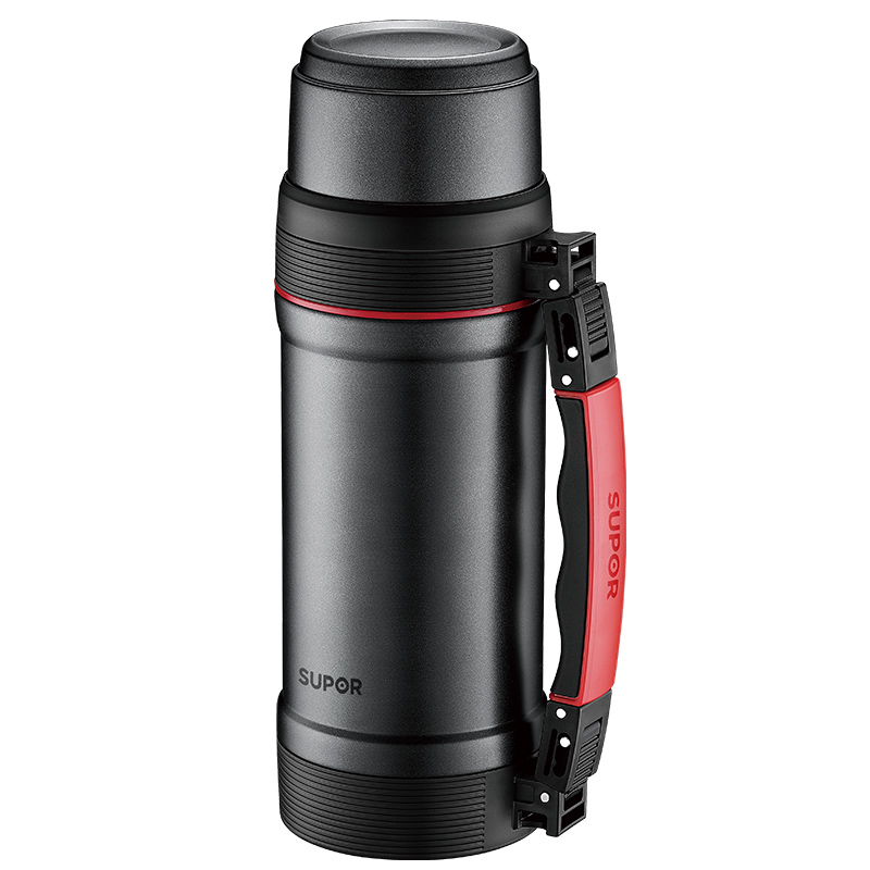 苏泊尔旅行保温户外大容量2升家用保温杯便携不锈钢保温壶