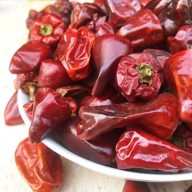 500g贵州灯笼椒干辣椒特香微辣圆红灯笼椒四川辣椒干灯笼椒