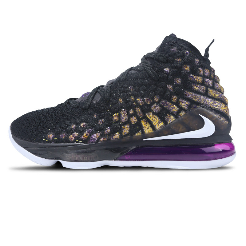 nike lebron xvii ep詹姆斯17湖人紫金王朝黑紫篮球鞋bq3178-004