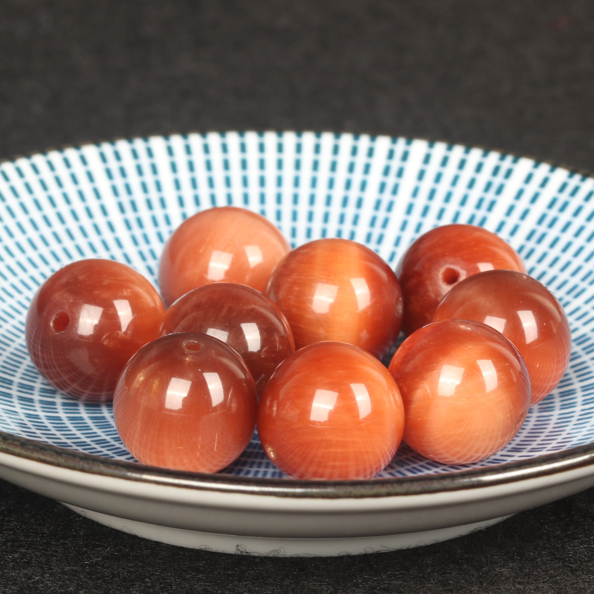 天然红虎眼散珠虎眼石珠子虎睛石圆珠6~16mmdiy手链