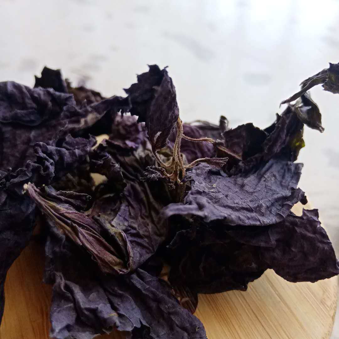 湖南宁乡农家正宗紫苏全叶无梗干货龙虾鱼蟹紫苏