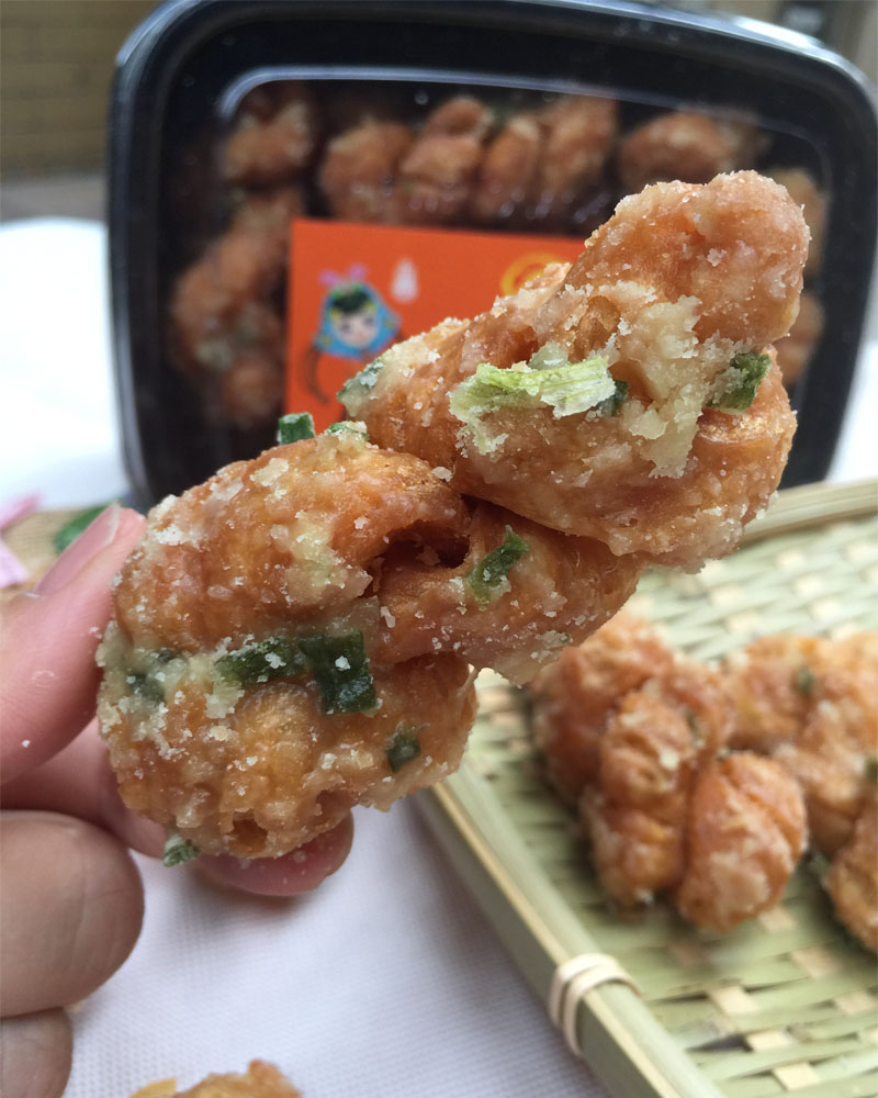 蒜蓉枝闽南泉州传统零食茶点麻花特产小吃吃草传统糕点