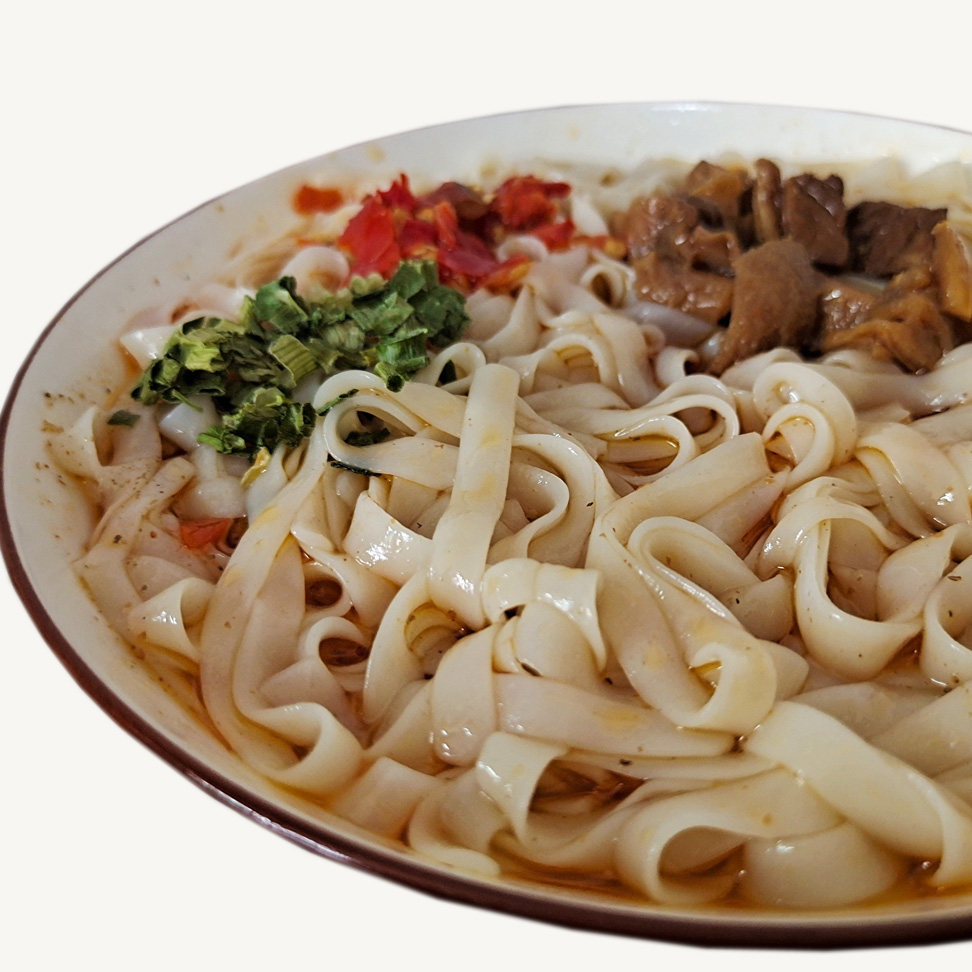 3斤湖南米粉宽粉常德扁粉 河粉贵州桂林特产手工米线长沙宽米粉干