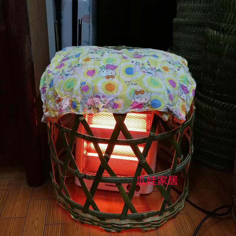 竹笼竹制品竹编烤火竹篓家用取暖烤炉罩烘笼竹竹编