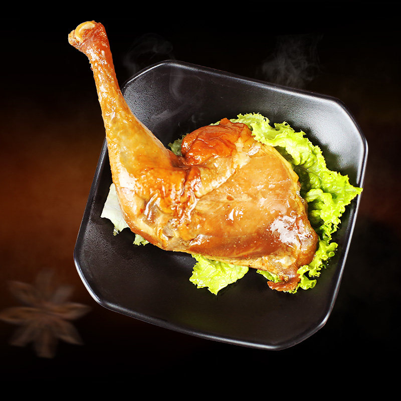 鸡腿老李食品五香大鸡温州卤味即食熟食香辣鸡肉零食