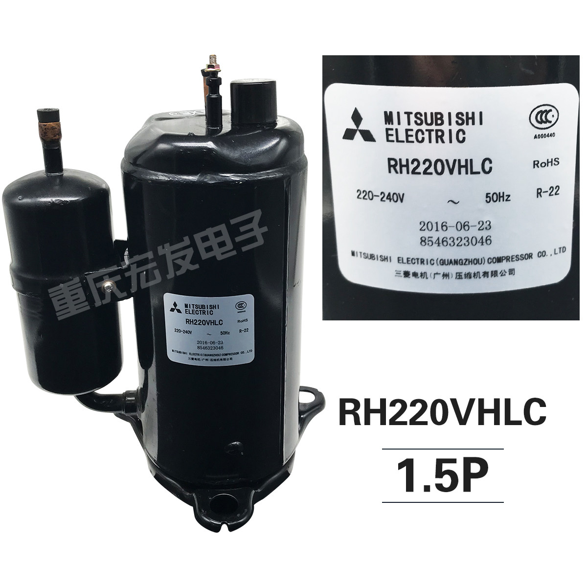 全新三菱1p2p3p空调压缩机kh145vhlclh48vbgcrh220vhlc174vhac空调