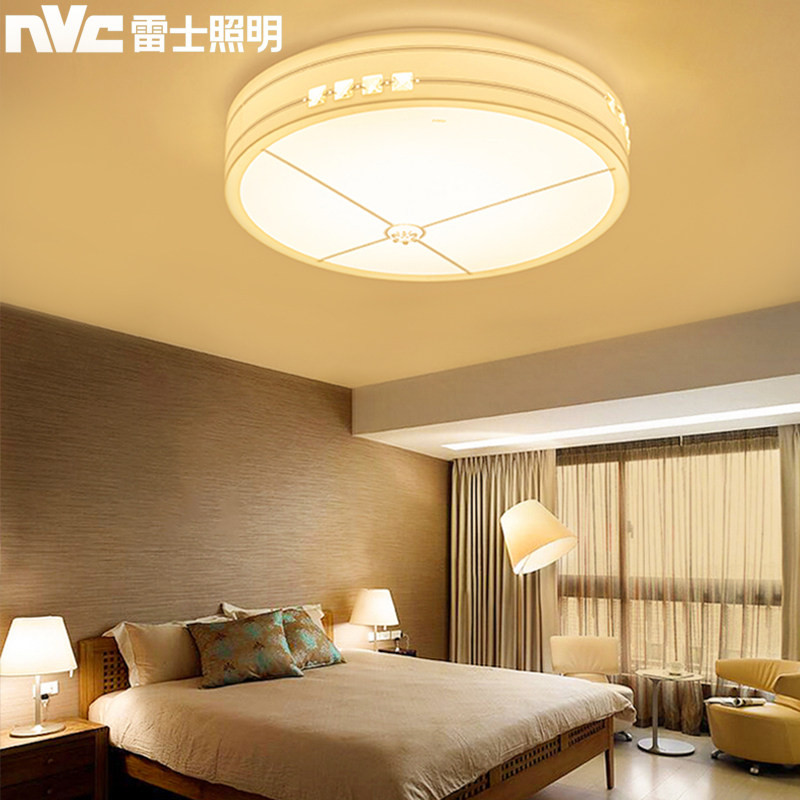 雷士照明led卧室吸顶灯大气水晶灯现代简约书房餐厅吸顶灯