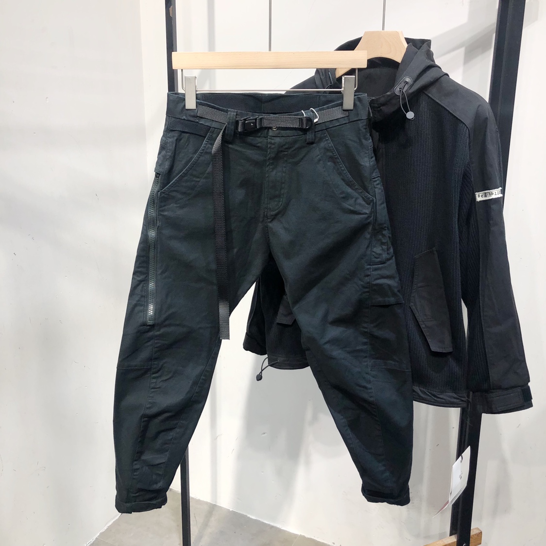 灌术2022春季新款男士加厚机能工装休闲裤韩版修身时尚潮流弯刀裤