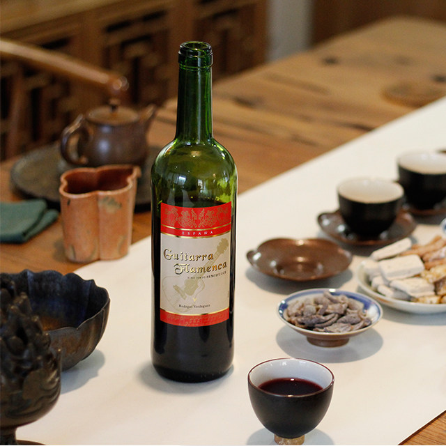 居家小酒guitarraflamenca多娜半甜红葡萄酒干红静态葡萄酒