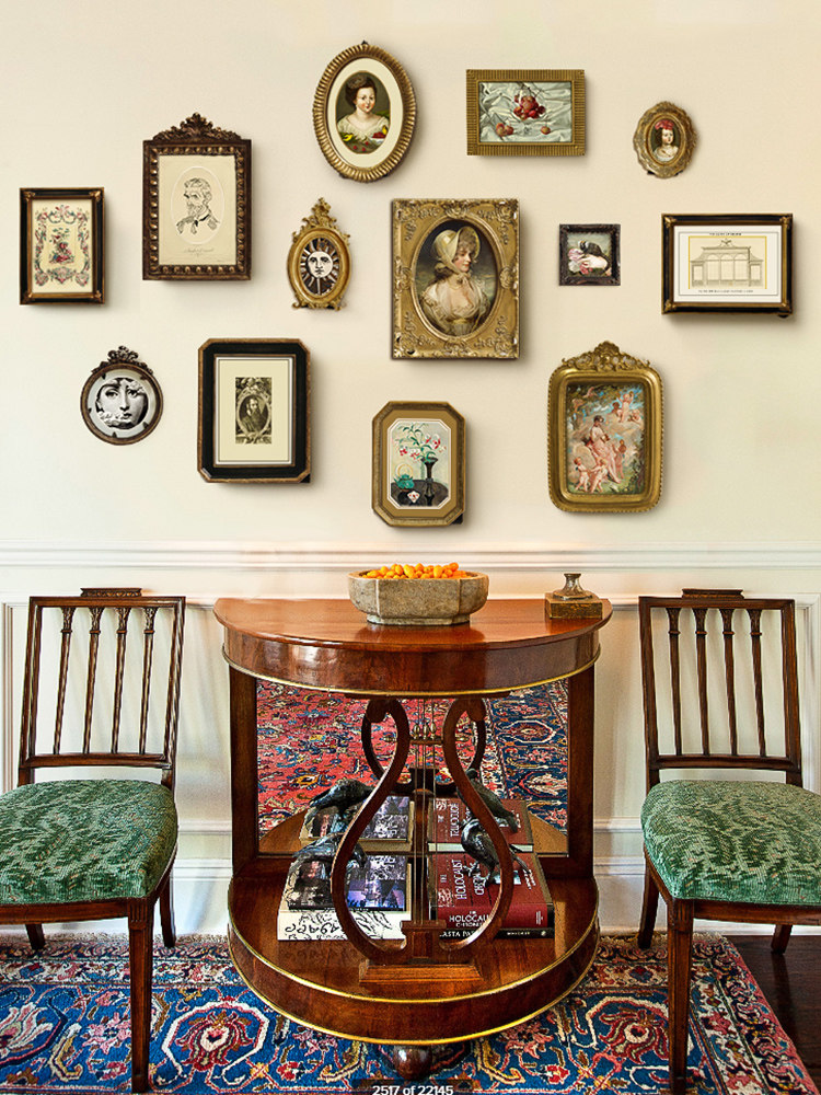 欧式轻奢复古照片客厅卧室小众艺术装饰画组合照片墙