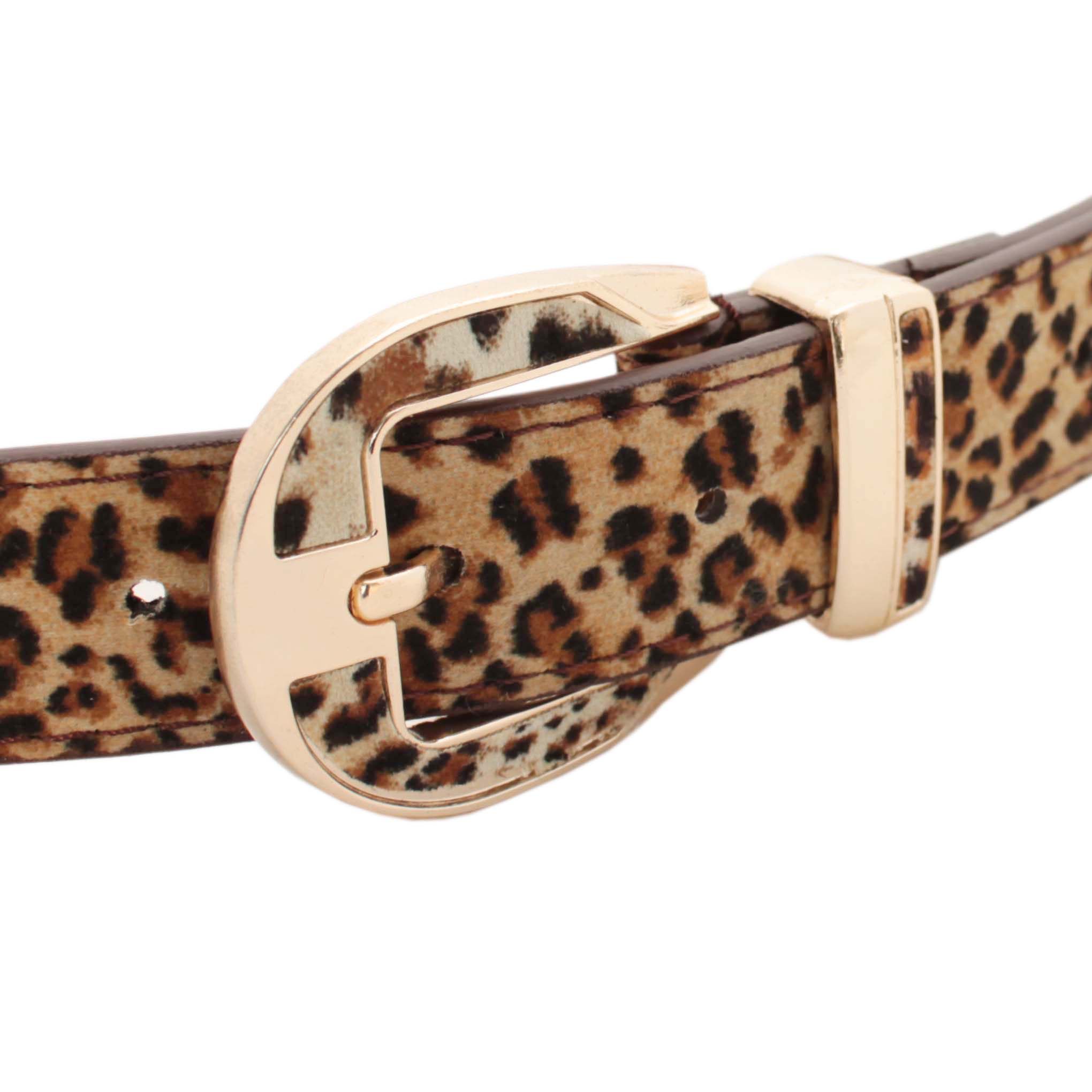 女士皮带女百搭磨砂装饰裤带豹纹腰带配裤子衬衫牛仔裤宽女款裤带