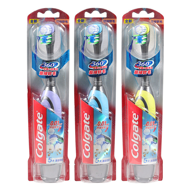 高露洁360度全面口腔清洁成人儿童电动牙刷小头软毛牙刷