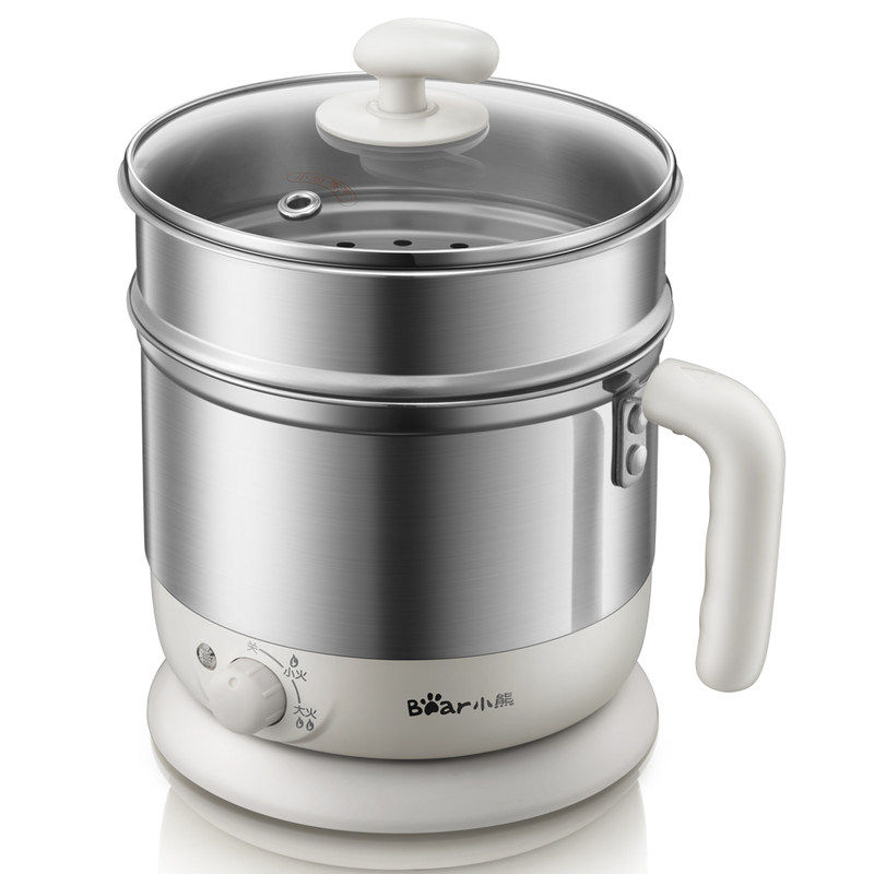 小熊多功能电热锅电煮锅杯家用迷你小电锅学生宿舍泡面煮面锅1人2
